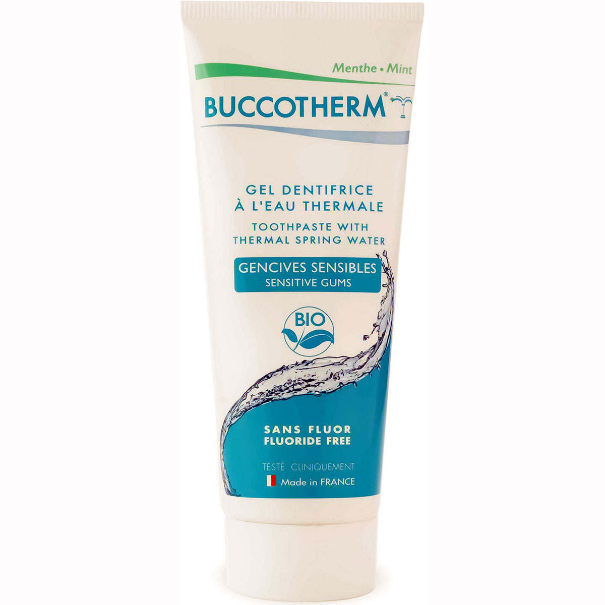 Buccotherm Sensitive Gums Toothpaste Gel – certified Organic 25 ML, MINT FLAVOUR
