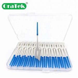Oratek 30pcs/Pack Soft Clean Between Interdental Floss Brushes Oral Care Tool Tooth Hygiene Elastic Massage Gums Toothpick