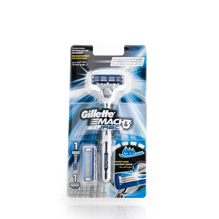 Gillette Mach3 Razor Turbo - 2 Pcs